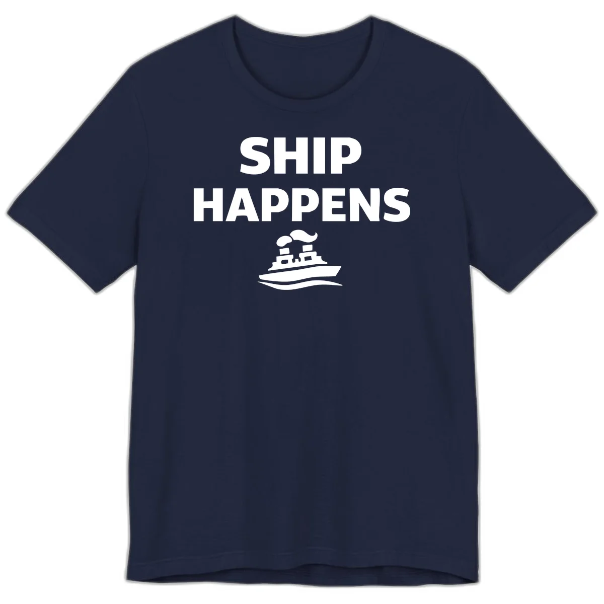 Ship Happens Premium T-Shirt in Navy