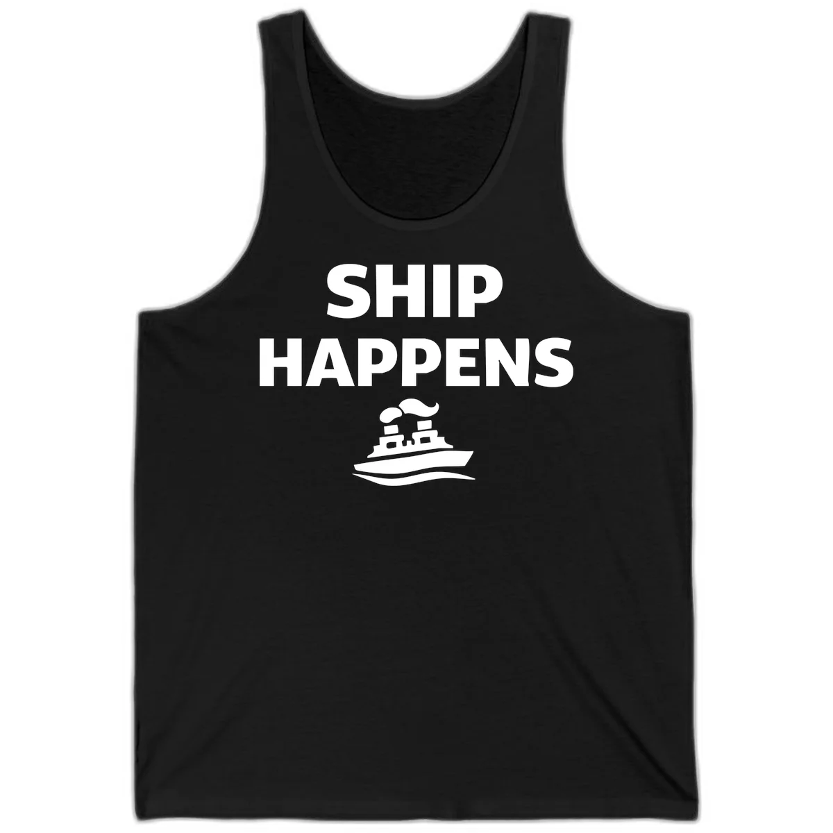 Ship Happens Tank in Black