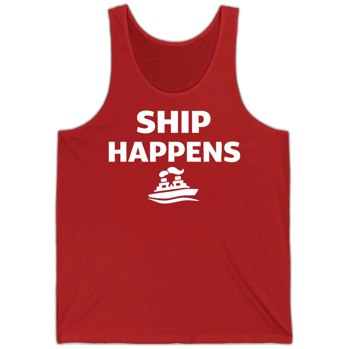 Ship Happens Tank in Red