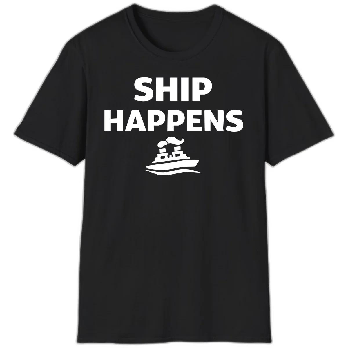 Ship Happens T-Shirt in Black