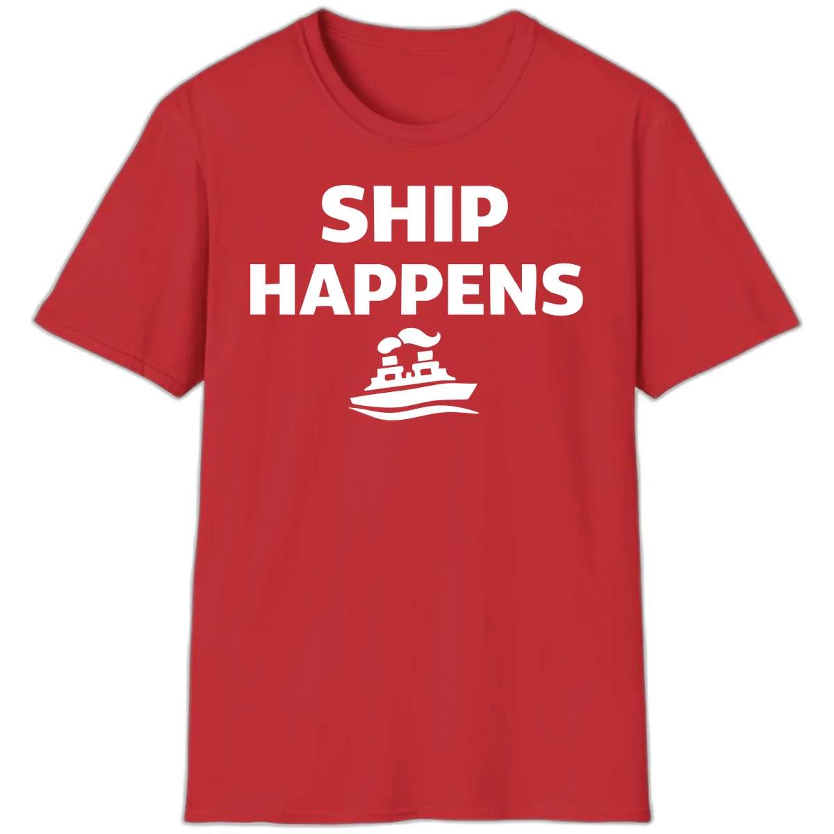 Ship Happens T-Shirt in Red