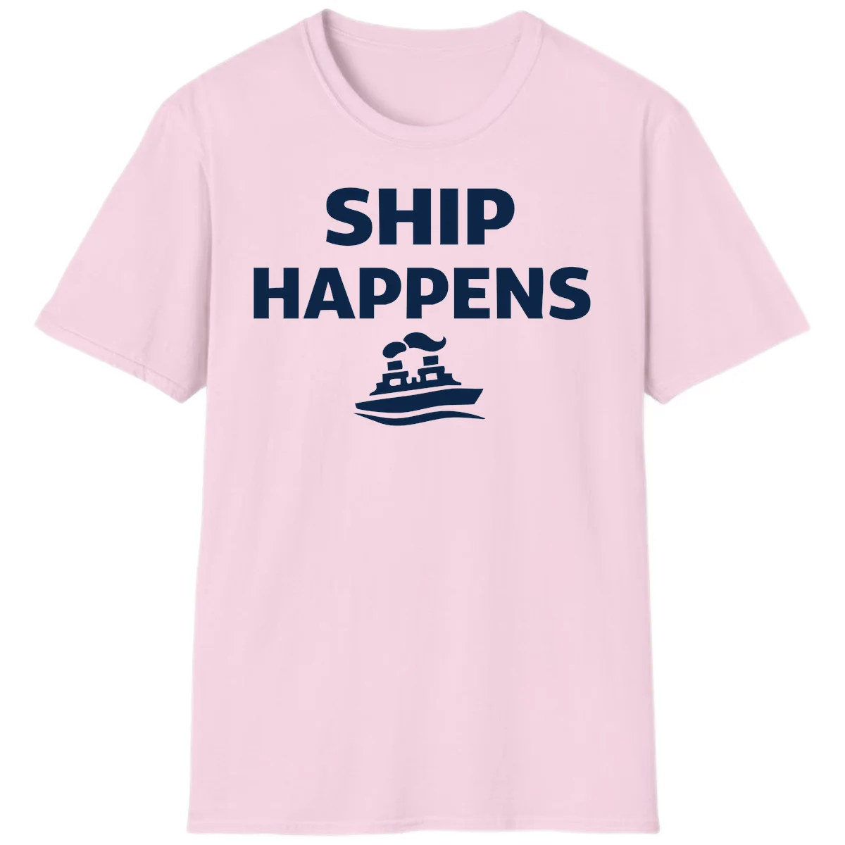 Ship Happens T-Shirt in Light Pink