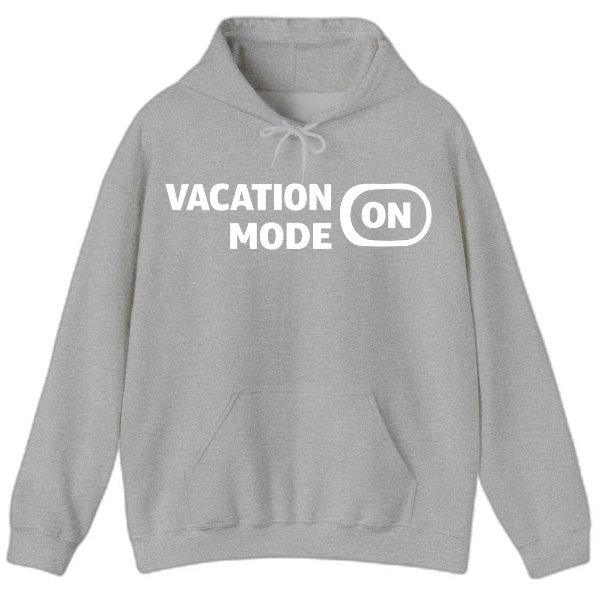Vacation Mode On Hoodie in Sport Grey