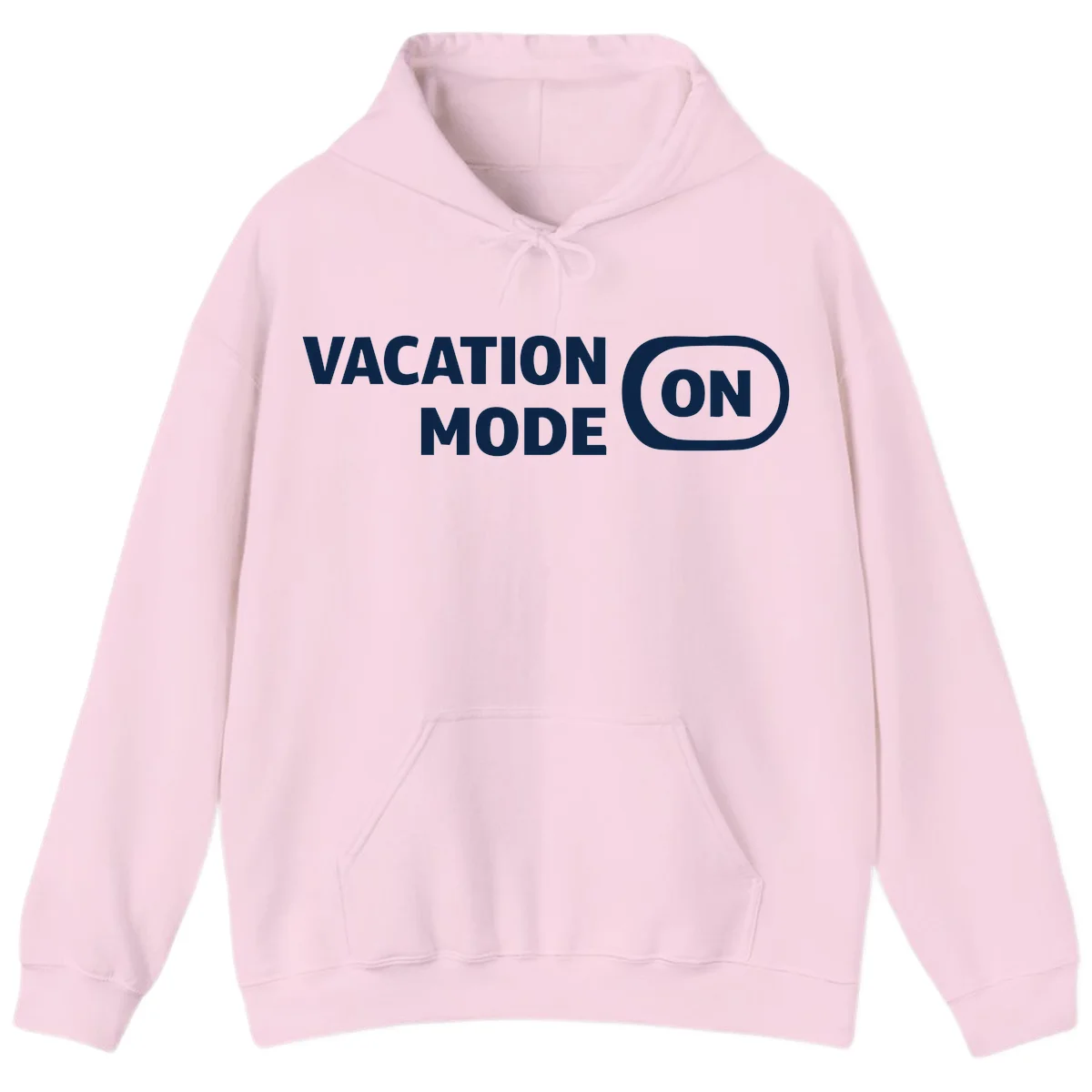 Vacation Mode On Hoodie in Light Pink