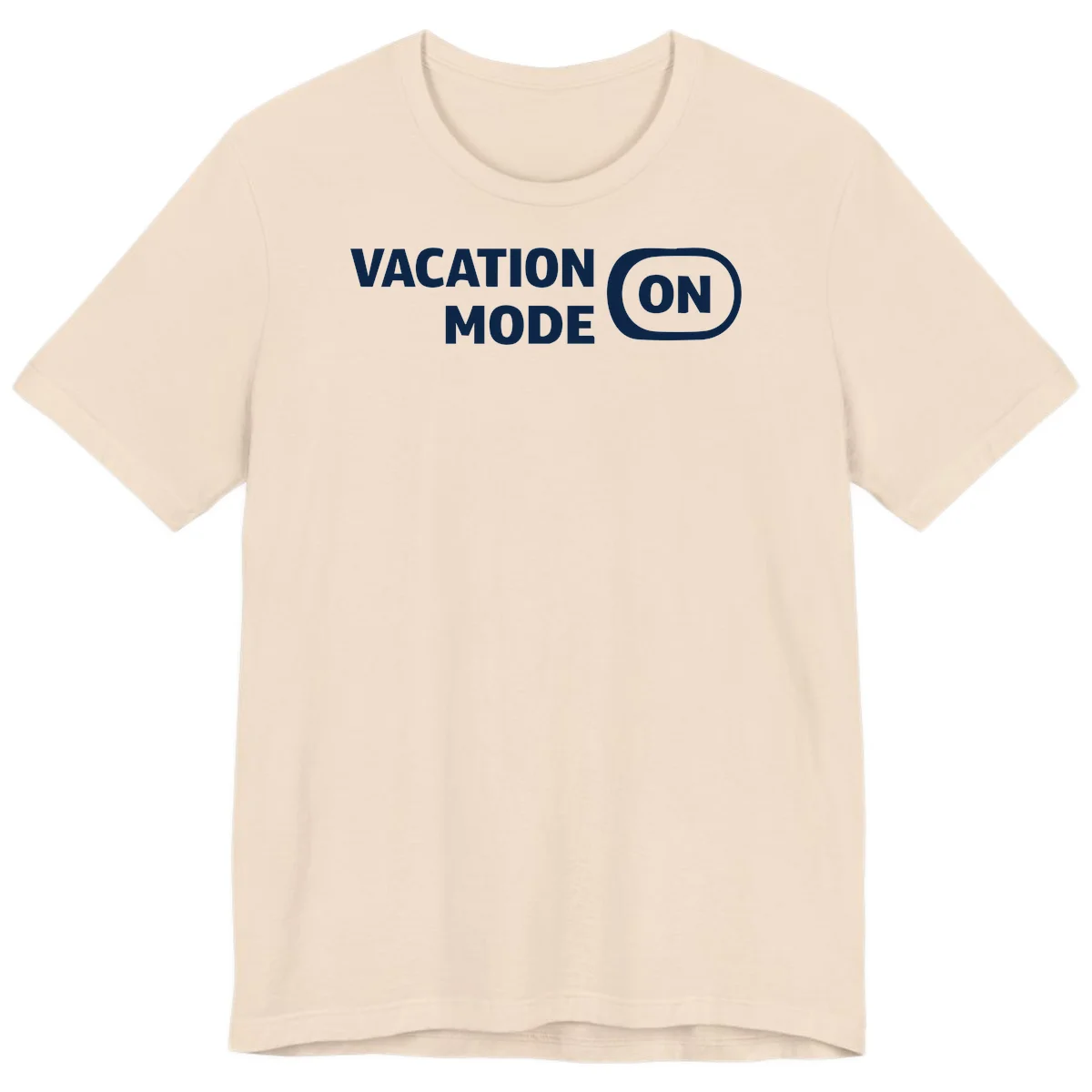 Vacation Mode On Premium T-Shirt in Soft Cream