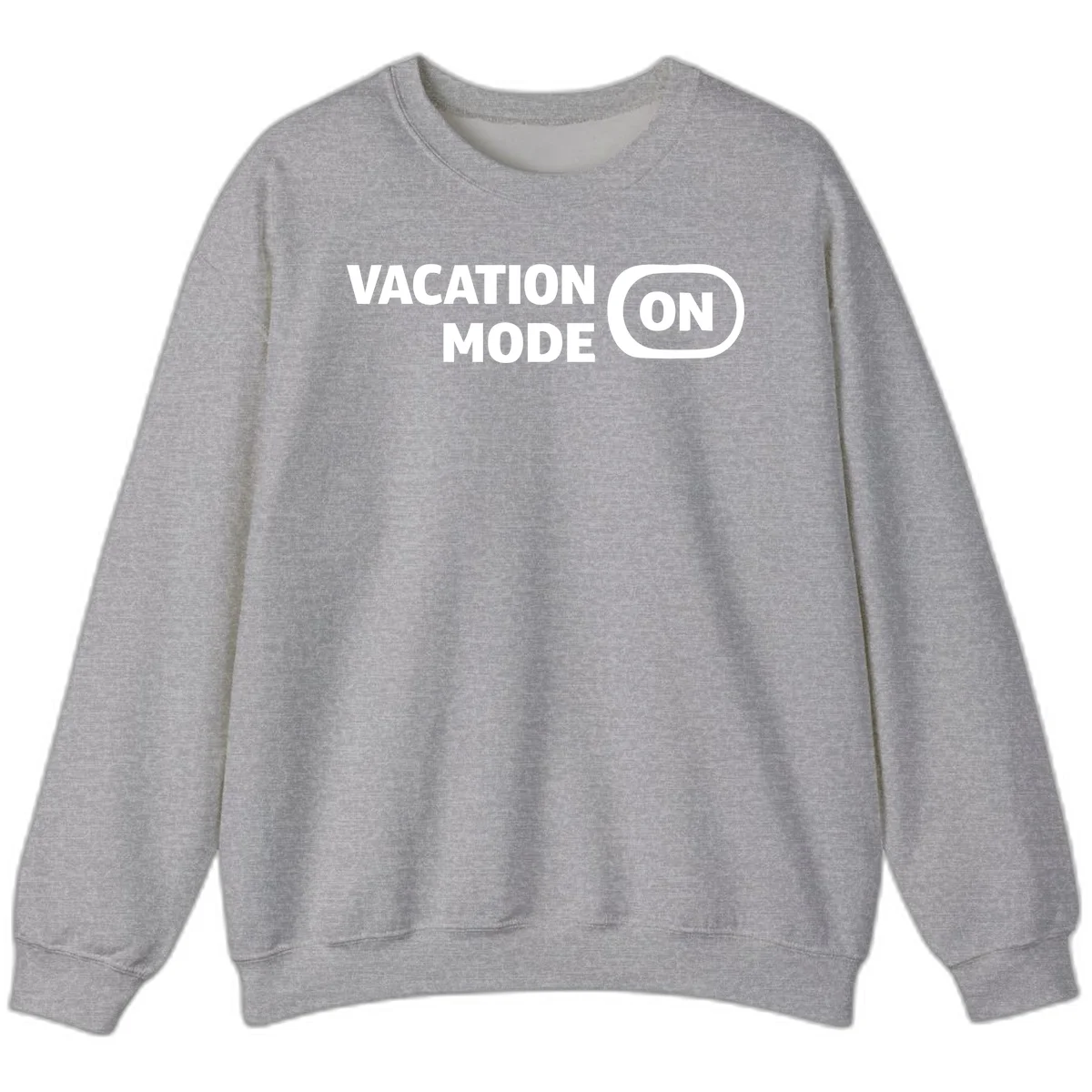 Vacation Mode On Sweatshirt in Sport Grey