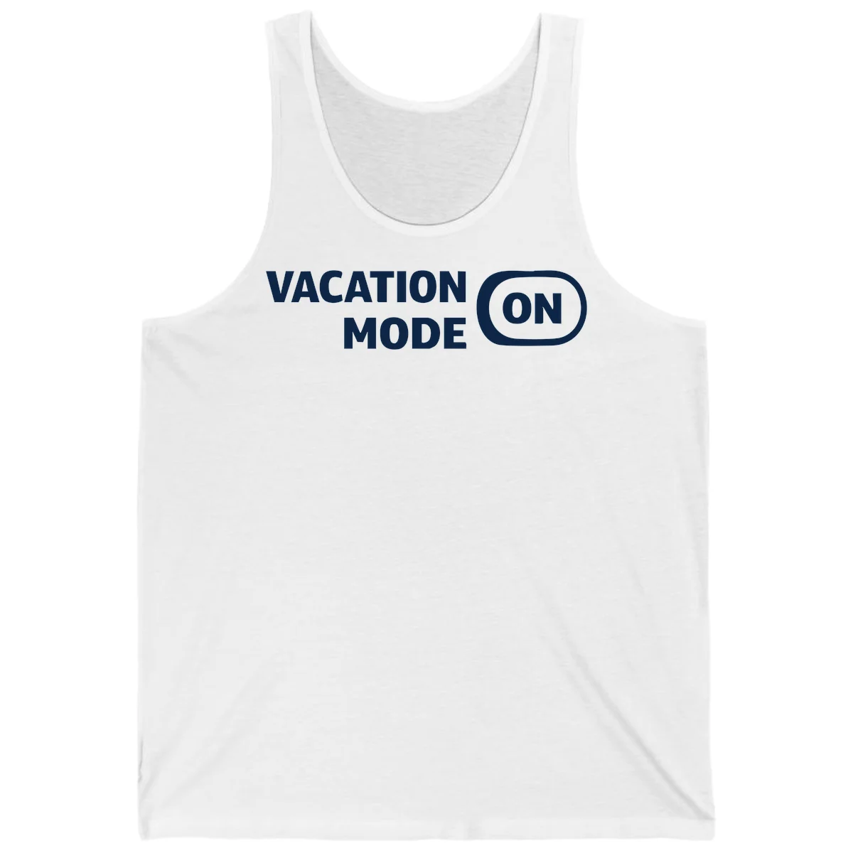 Vacation Mode On Tank Top in White