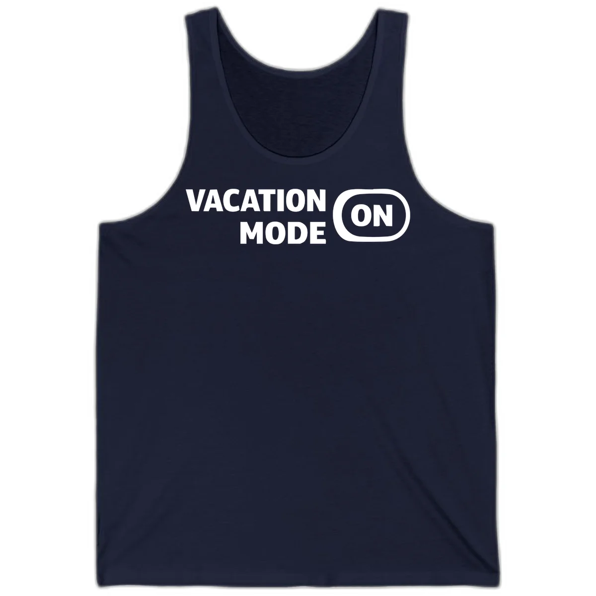 Vacation Mode On Tank Top in Navy