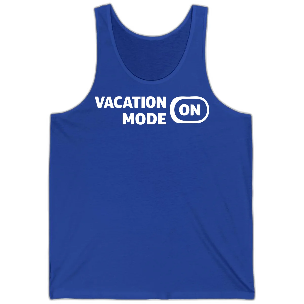 Vacation Mode On Tank Top in True Royal