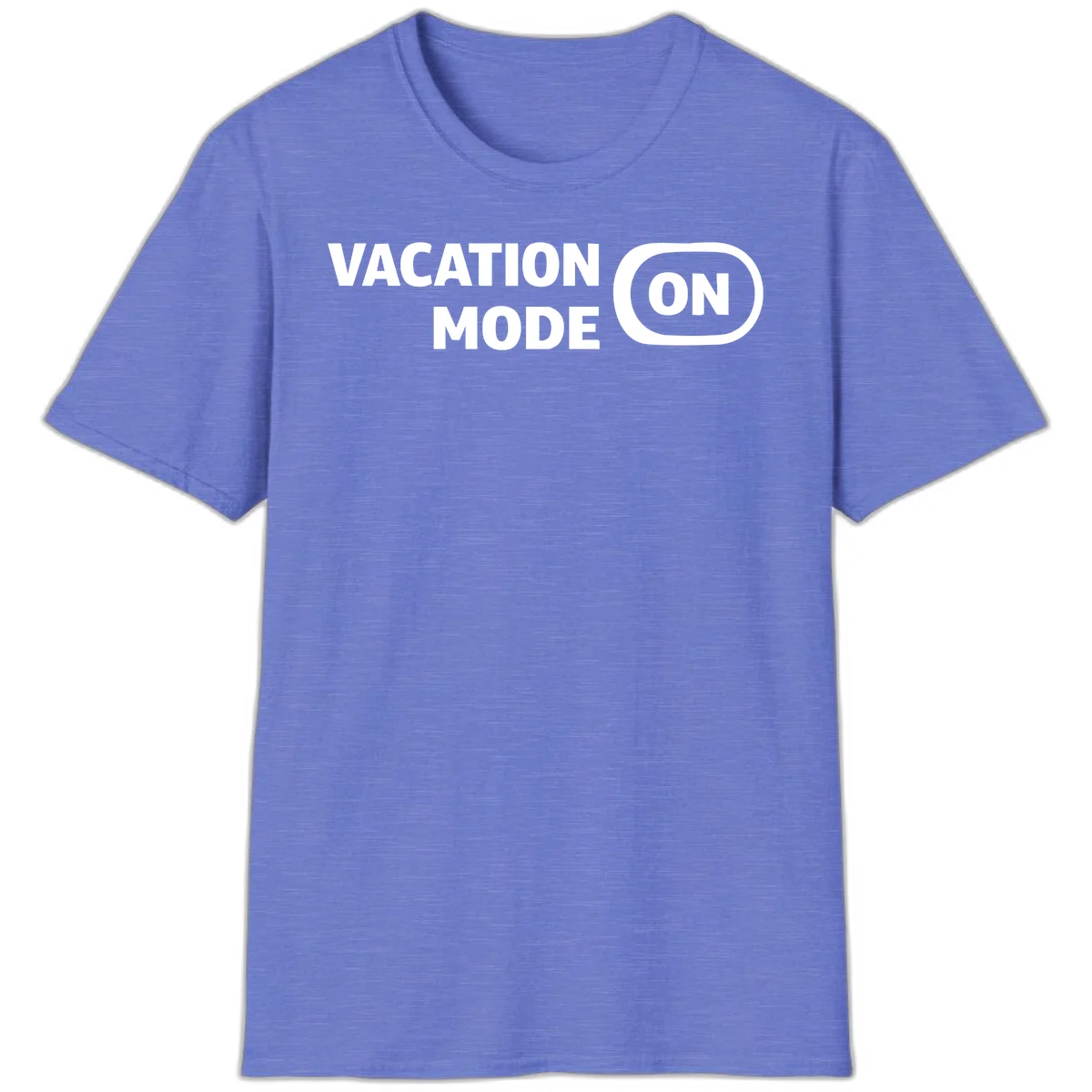 Vacation Mode On T-Shirt in Heather Royal