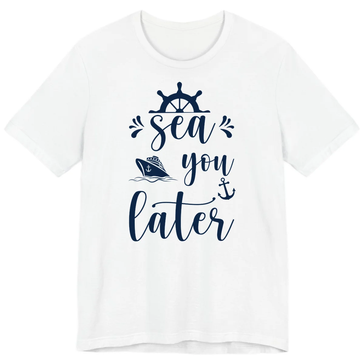 Sea You On The Water Premium T-Shirt in White