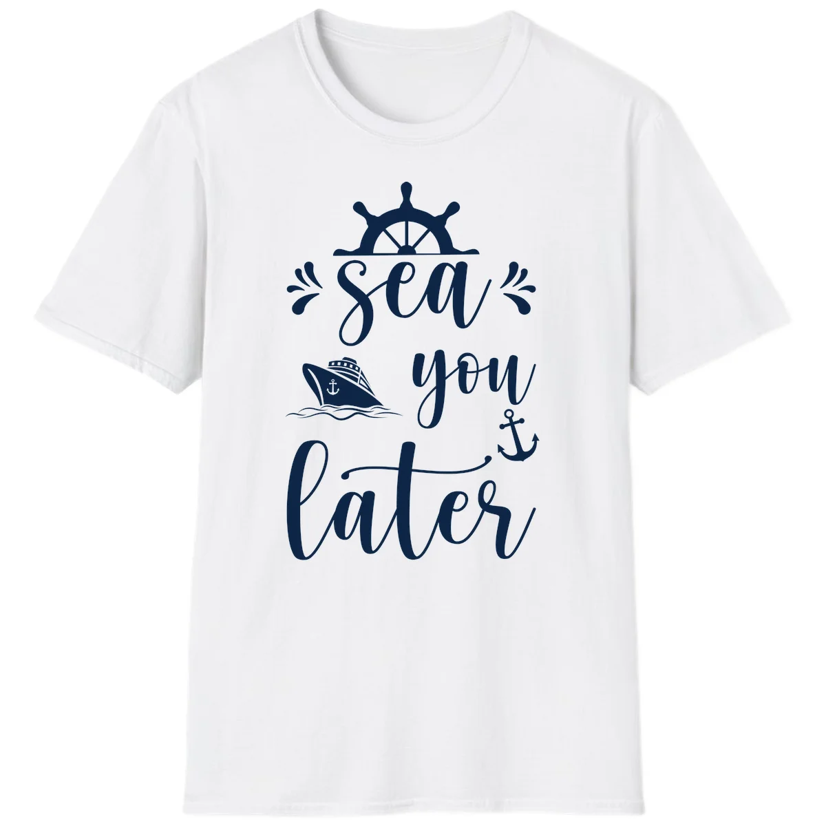 Sea You On The Water T-Shirt in White