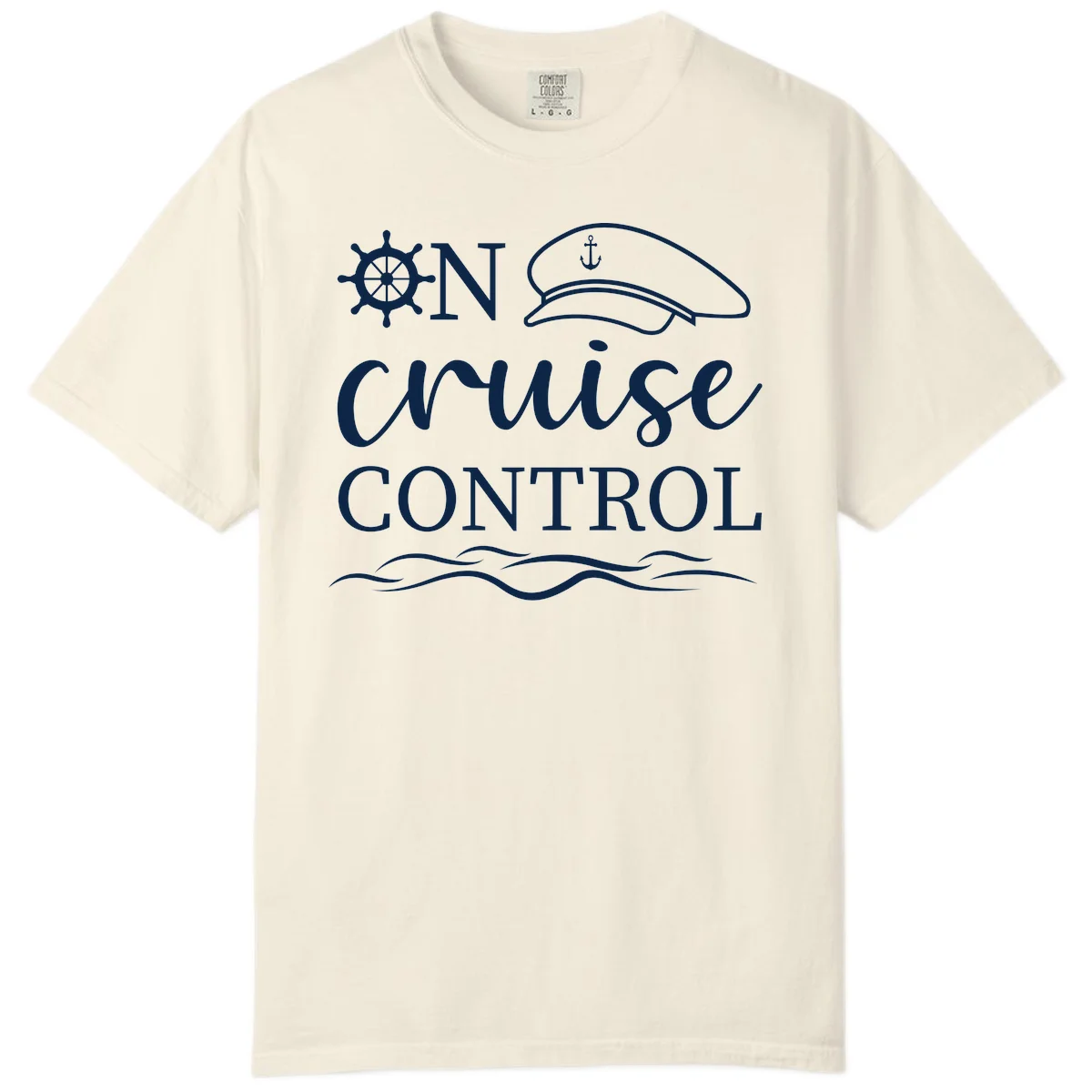 In Cruise Control Nautical Comfort Color T-Shirt in Ivory