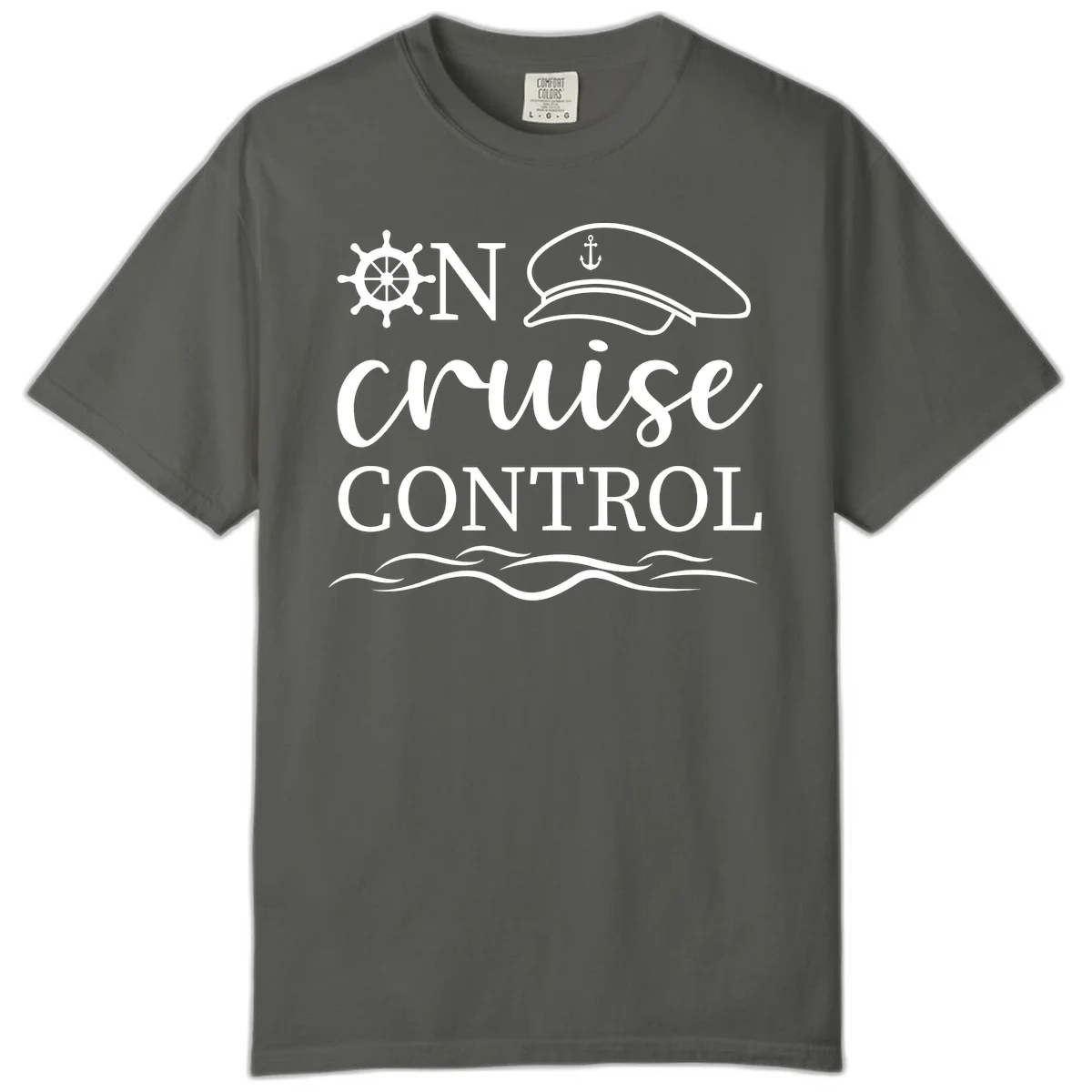 In Cruise Control Nautical Comfort Color T-Shirt in Pepper