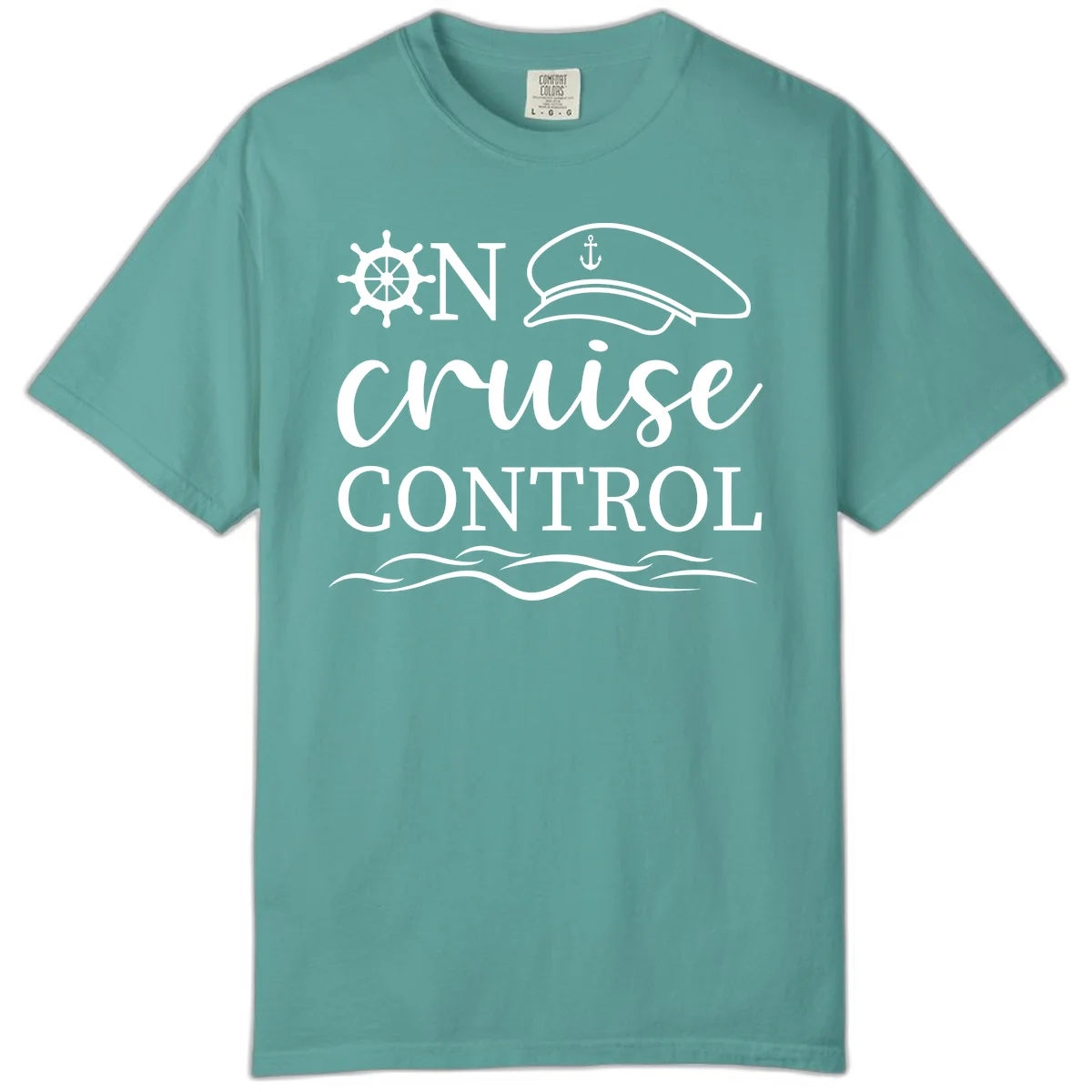 In Cruise Control Nautical Comfort Color T-Shirt in Seafoam