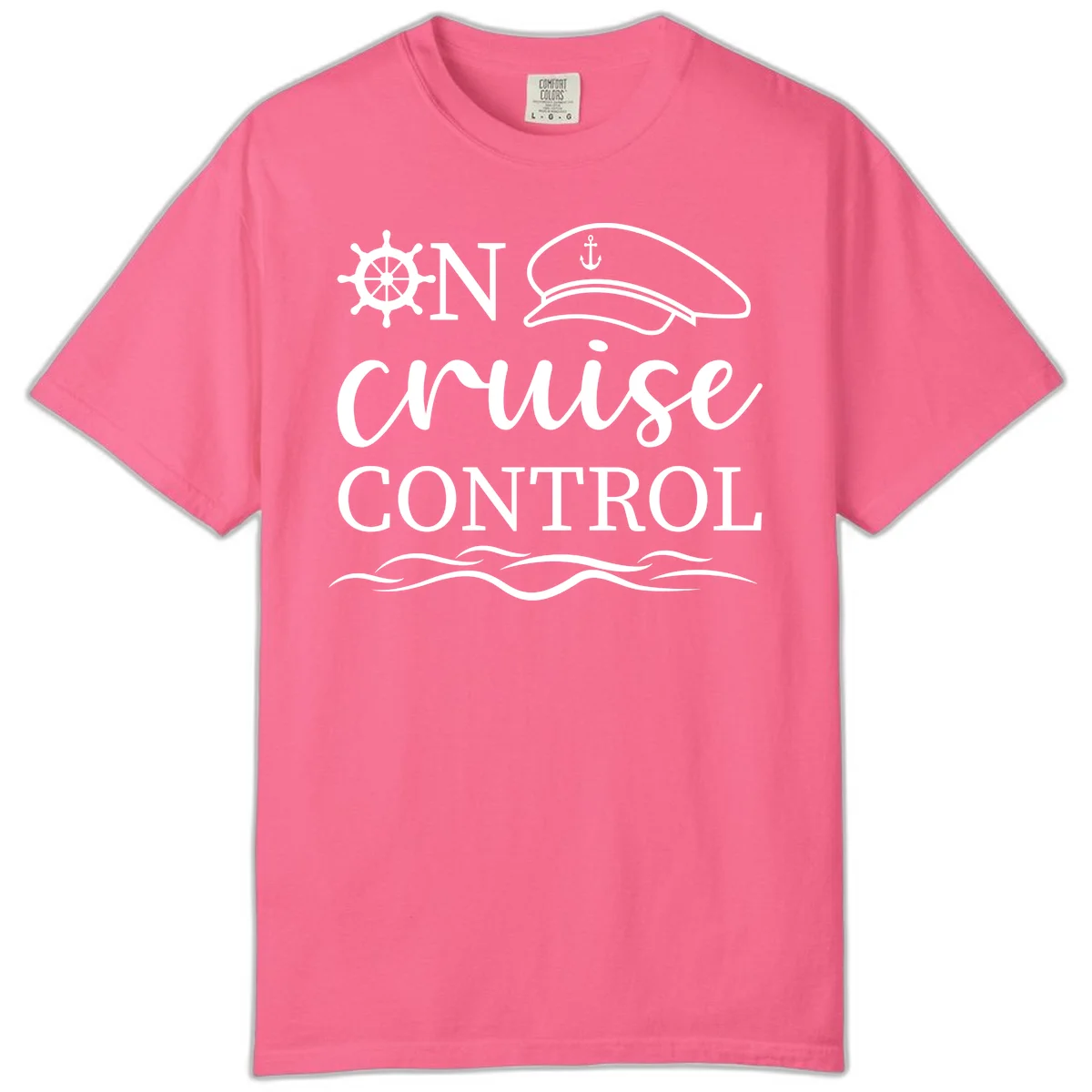 In Cruise Control Nautical Comfort Color T-Shirt in Crunchberry