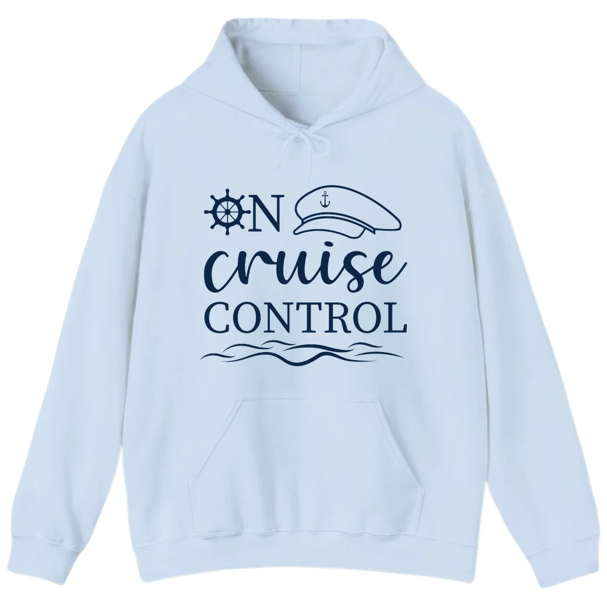 In Cruise Control Nautical Cruise Hoodie in Light Blue