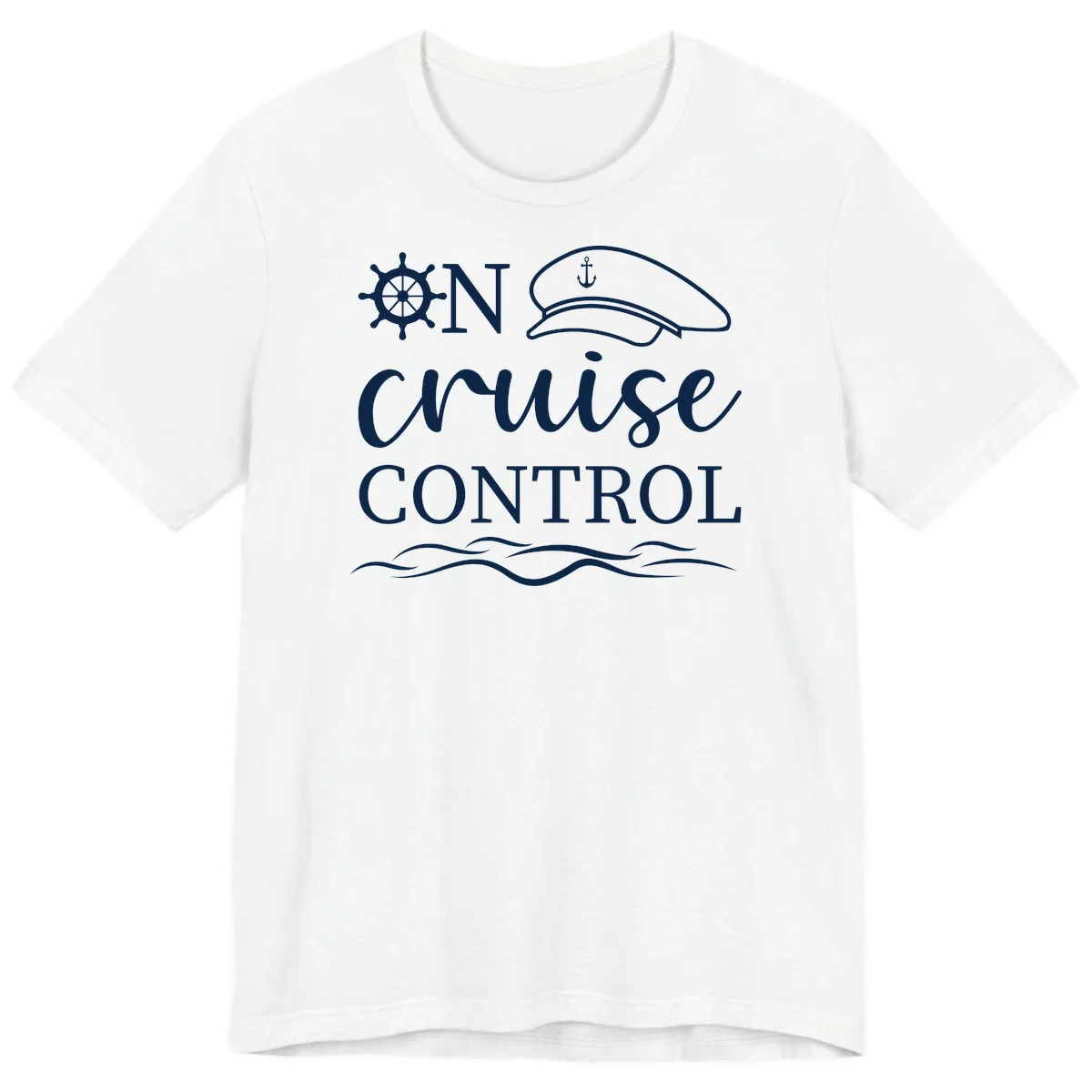 In Cruise Control Nautical Premium T-Shirt in White