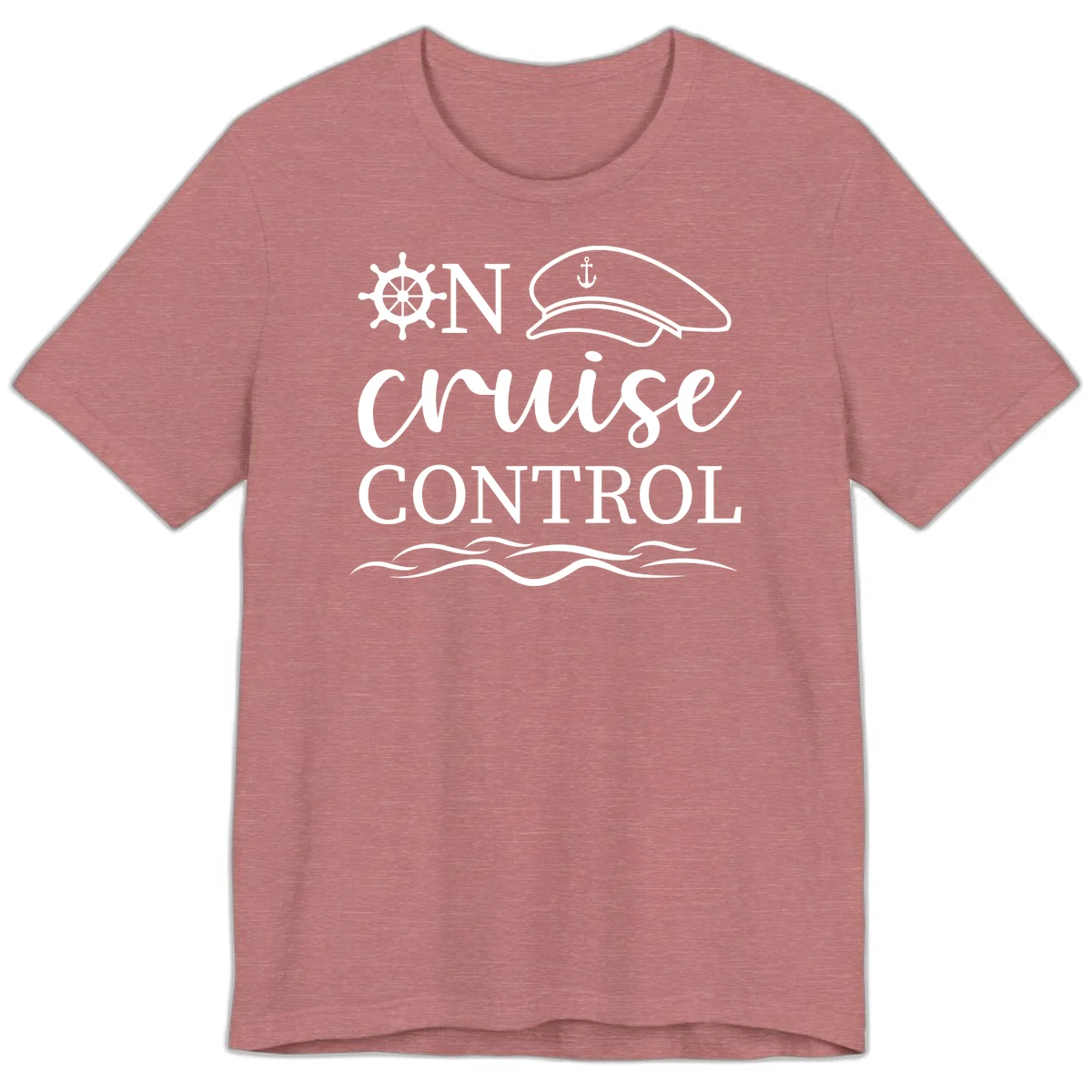 In Cruise Control Nautical Premium T-Shirt in Heather Mauve