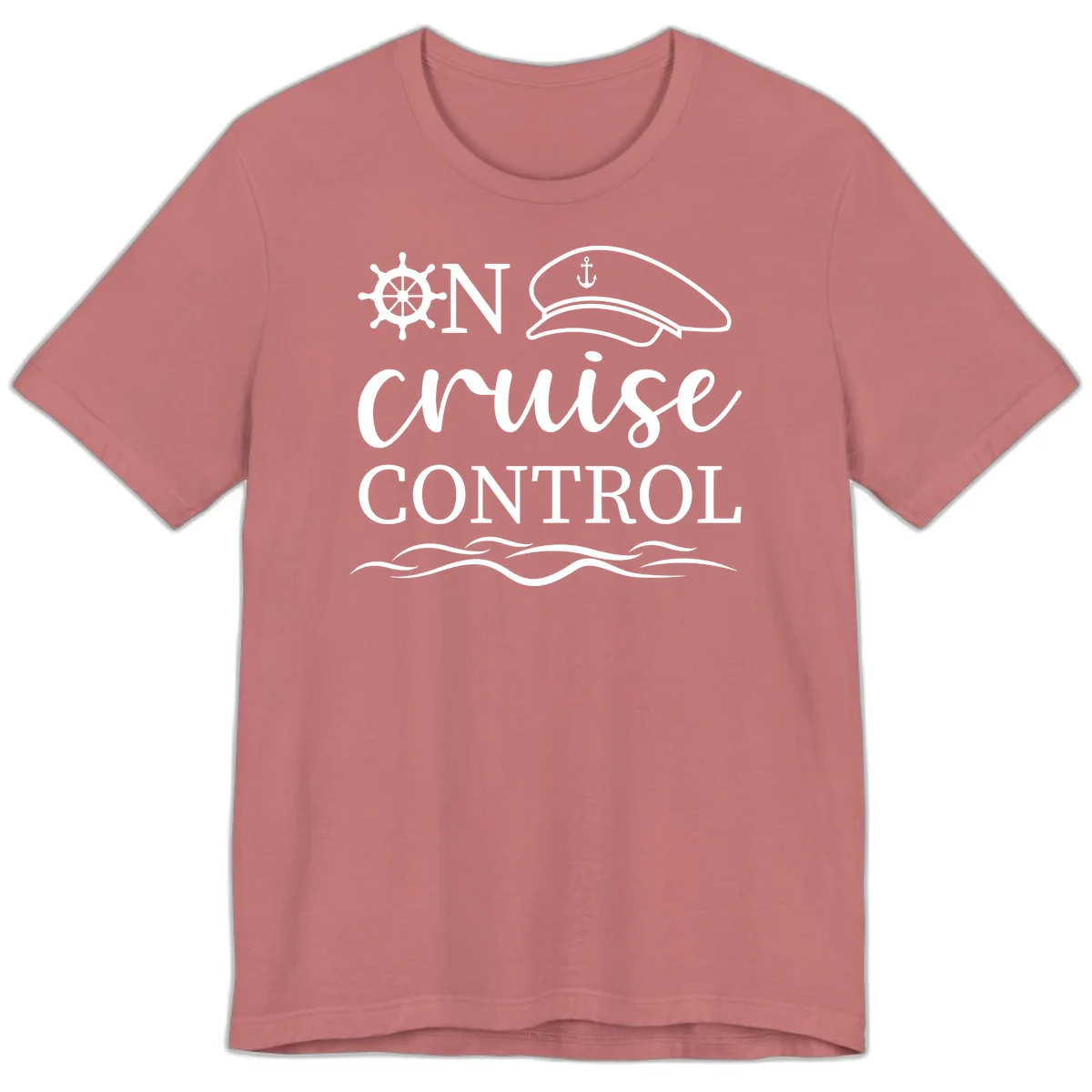 In Cruise Control Nautical Premium T-Shirt in Mauve