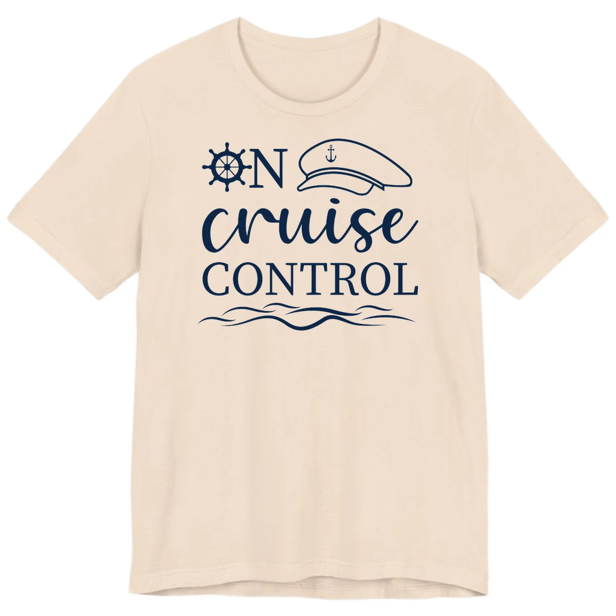 In Cruise Control Nautical Premium T-Shirt in Soft Cream