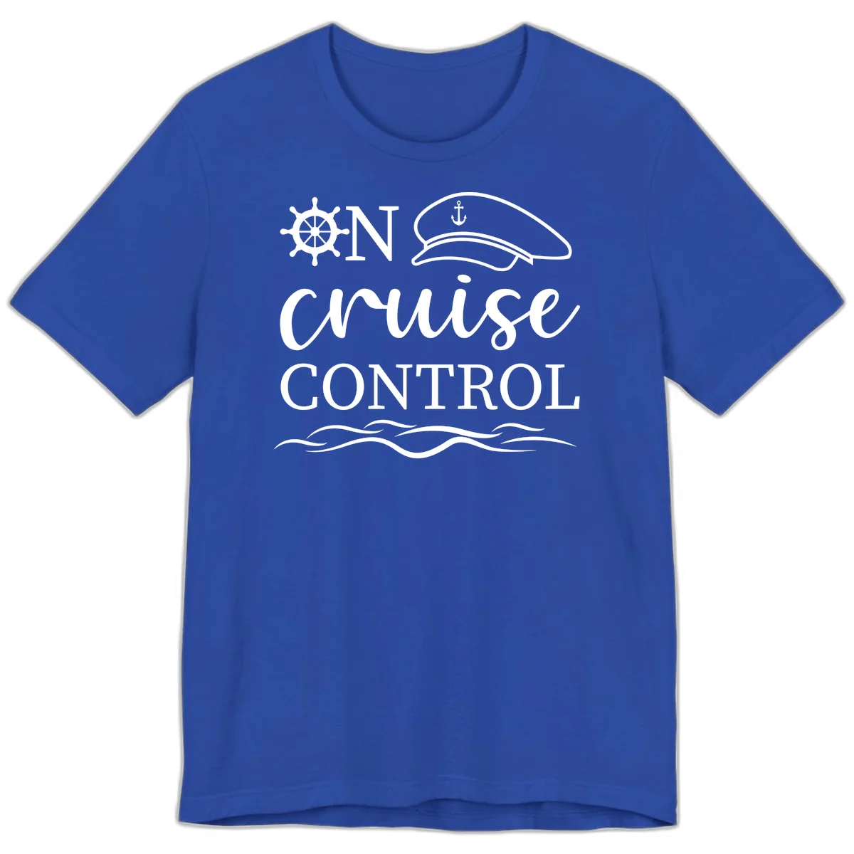 In Cruise Control Nautical Premium T-Shirt in True Royal