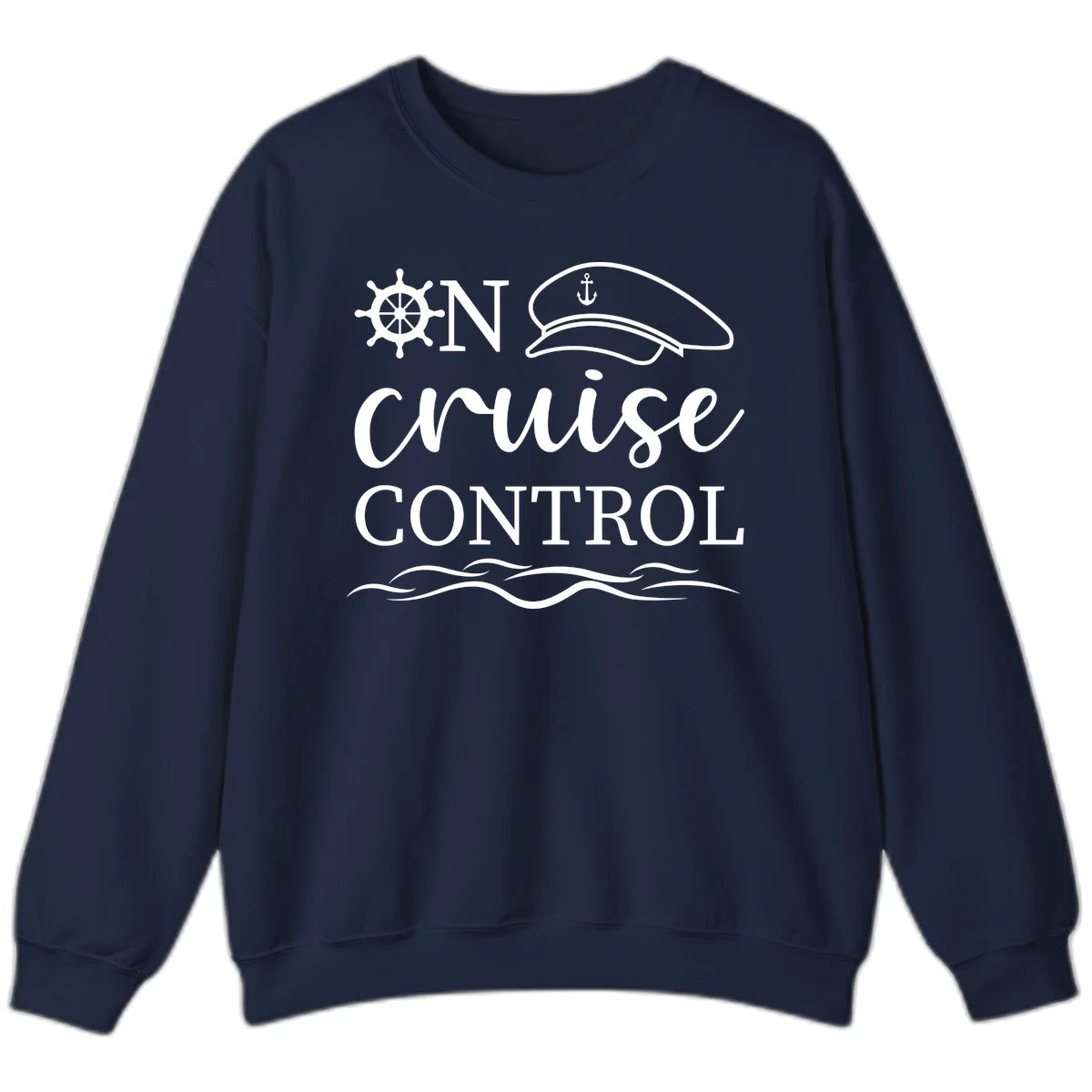 In Cruise Control Nautical Cruise Sweatshirt in Navy