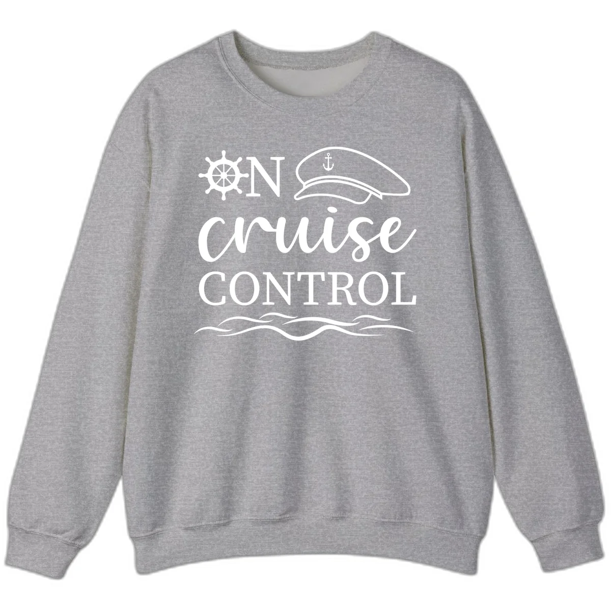 In Cruise Control Nautical Cruise Sweatshirt in Sport Grey