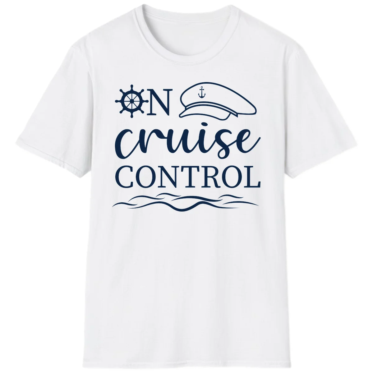In Cruise Control Nautical Captain T-Shirt in White