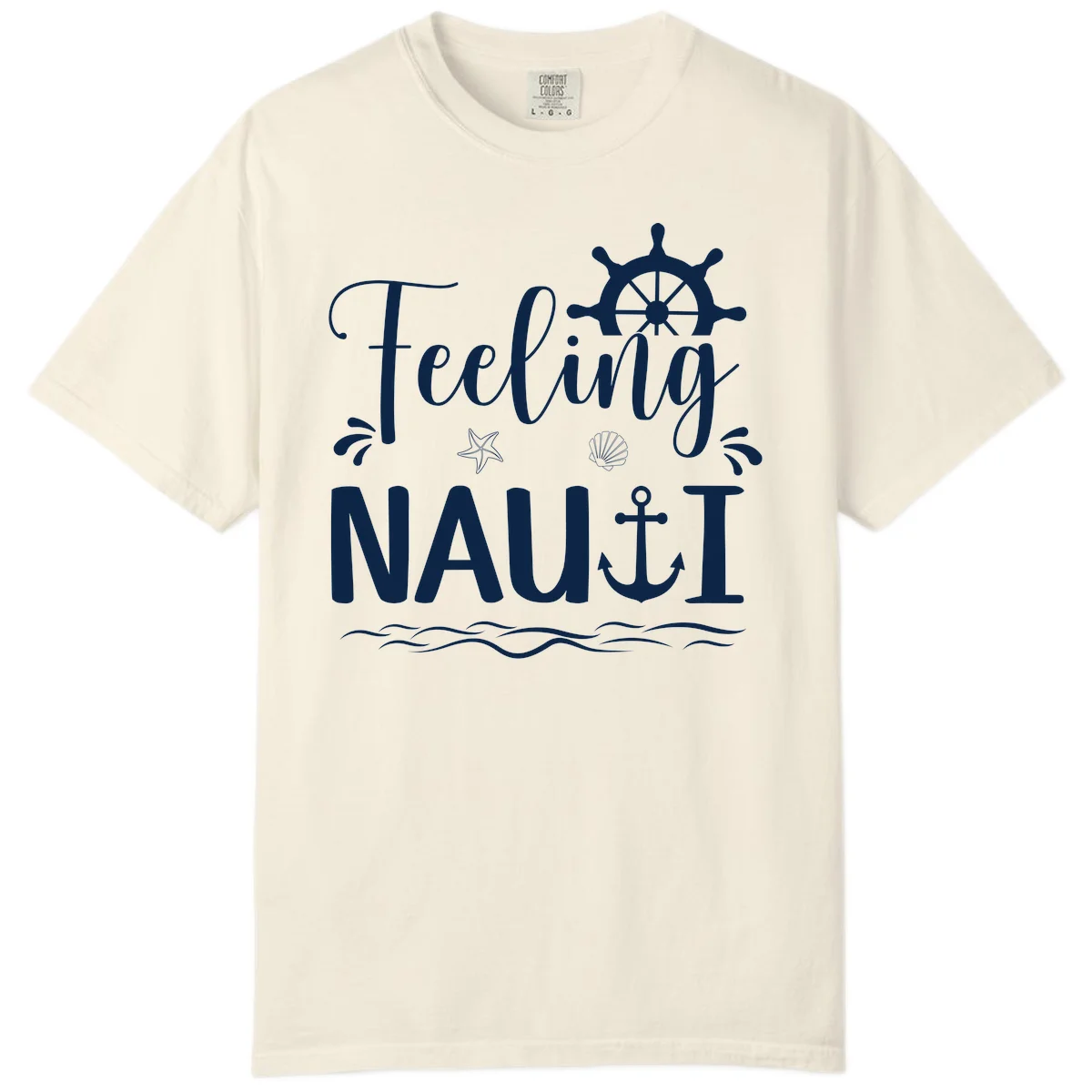 Feeling Nautical Comfort Colors Cruise Tee in Ivory