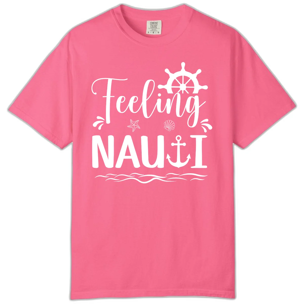 Feeling Nautical Comfort Colors Cruise Tee in Crunchberry