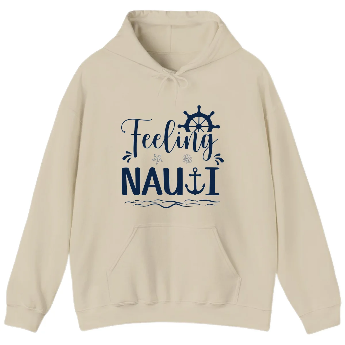 Feeling Nautical Cruise Vacation Hoodie in Sand