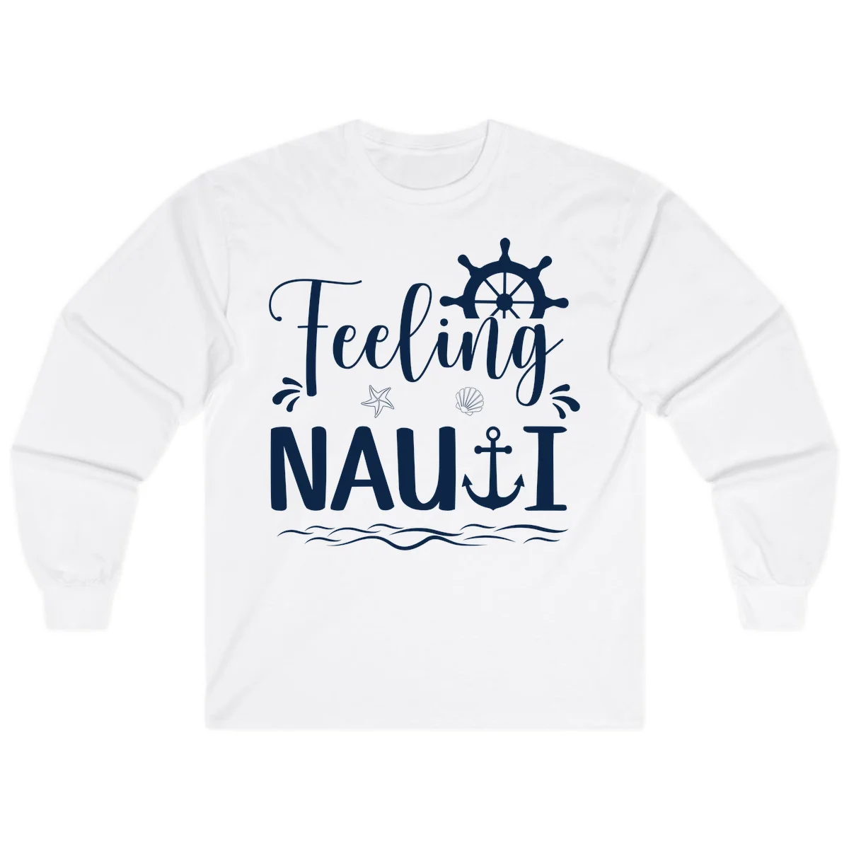 Feeling Nautical Cruise Long Sleeve Tee in White