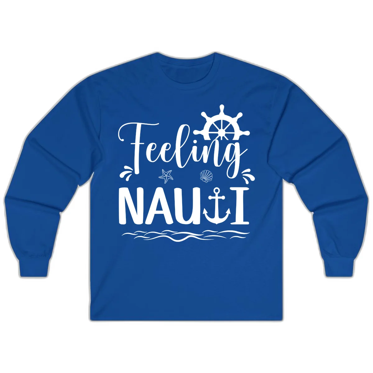 Feeling Nautical Cruise Long Sleeve Tee in Royal
