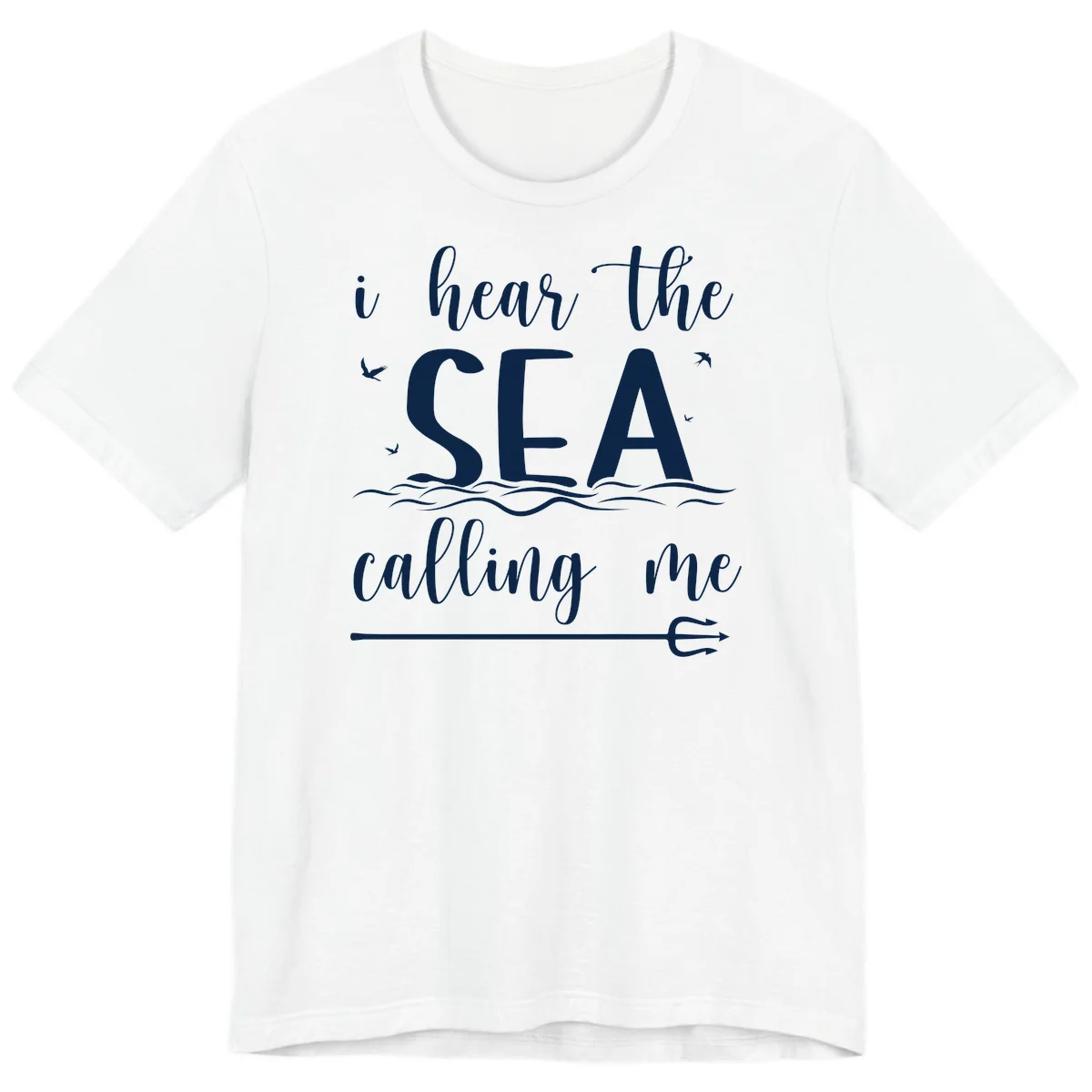 I Hear The Sea Calling Me Premium T-Shirt in White