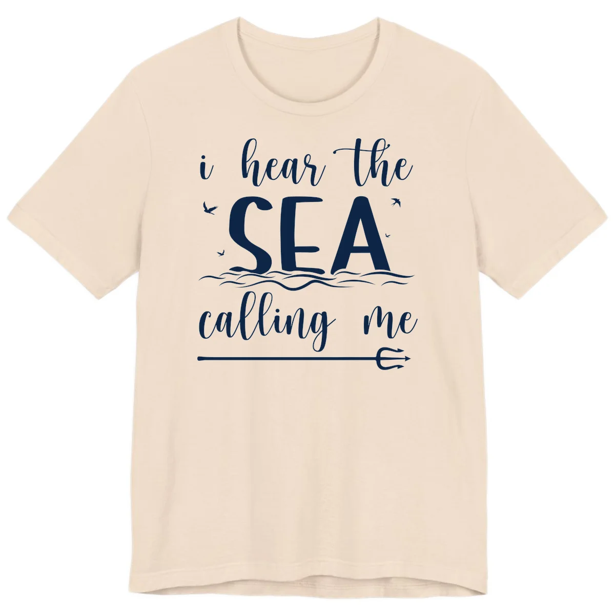 I Hear The Sea Calling Me Premium T-Shirt in Soft Cream