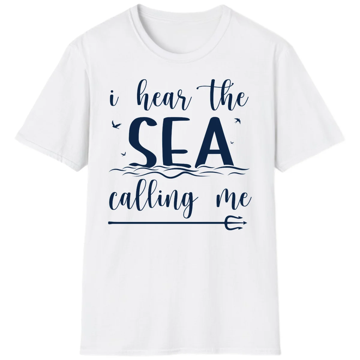 I Hear The Sea Calling Me T-Shirt in White