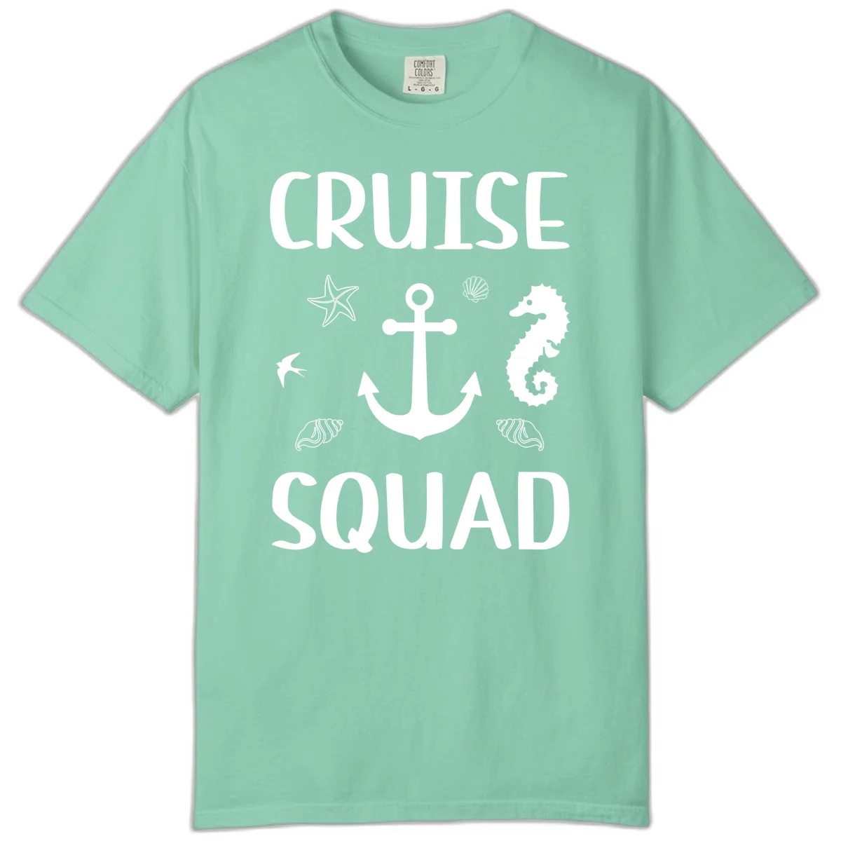 Cruise Squad Anchor Comfort Color in Island Reef