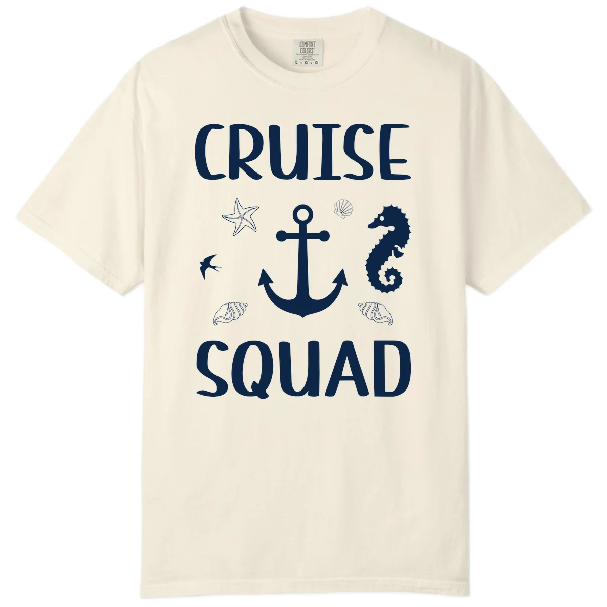 Cruise Squad Anchor Comfort Color in Ivory