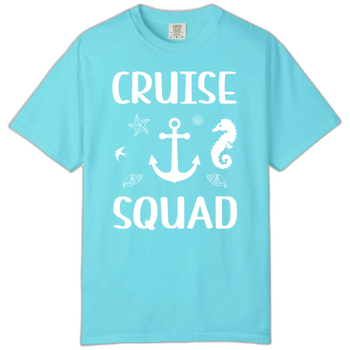 Cruise Squad Anchor Comfort Color in Lagoon Blue