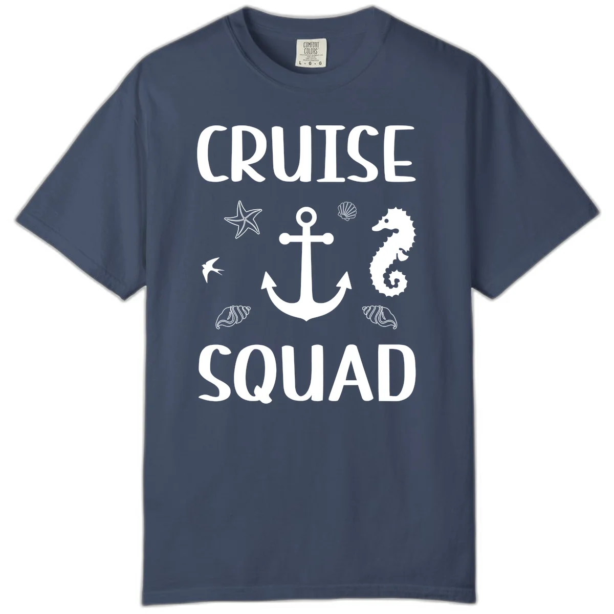 Cruise Squad Anchor Comfort Color in Midnight