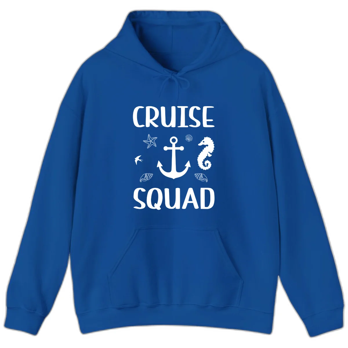 Cruise Squad Anchor Hoodie in Royal