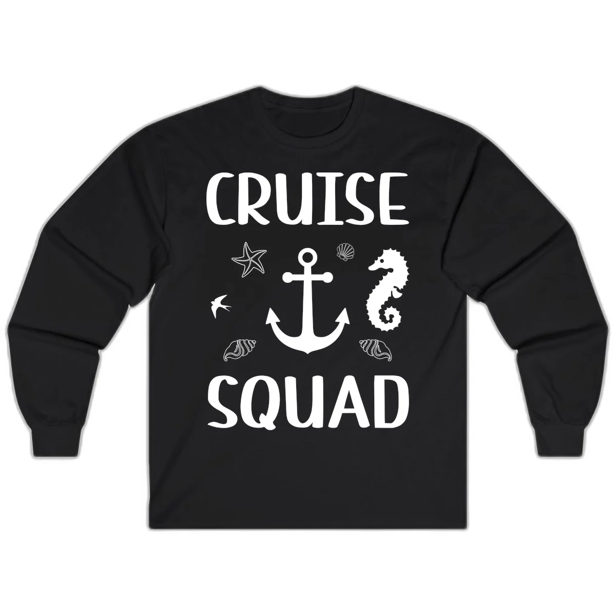 Cruise Squad Anchor Long Sleeve in Black