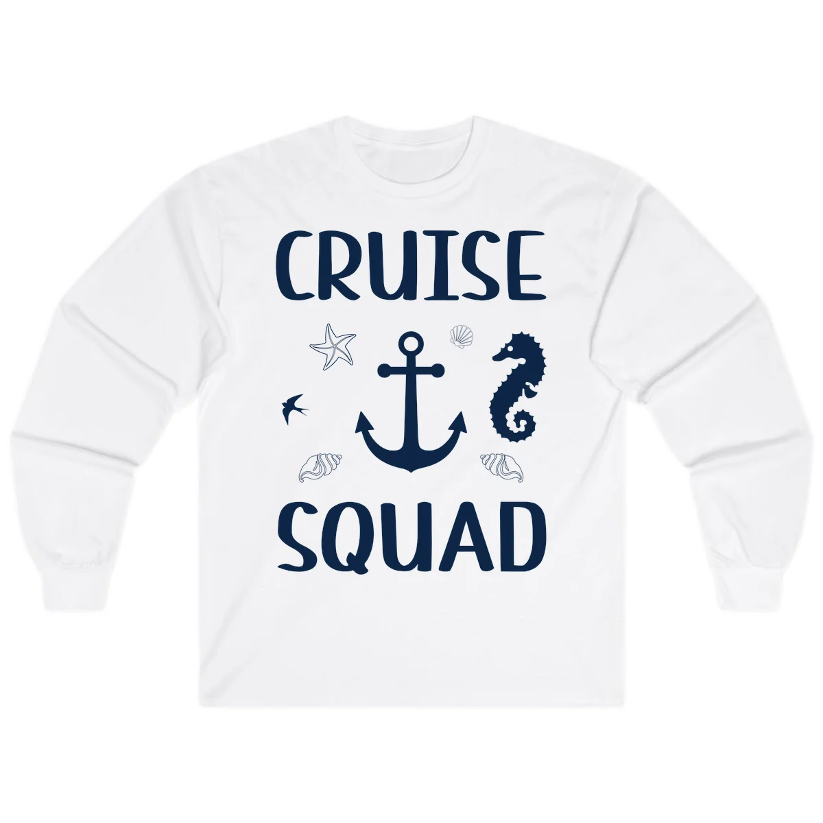 Cruise Squad Anchor Long Sleeve in White