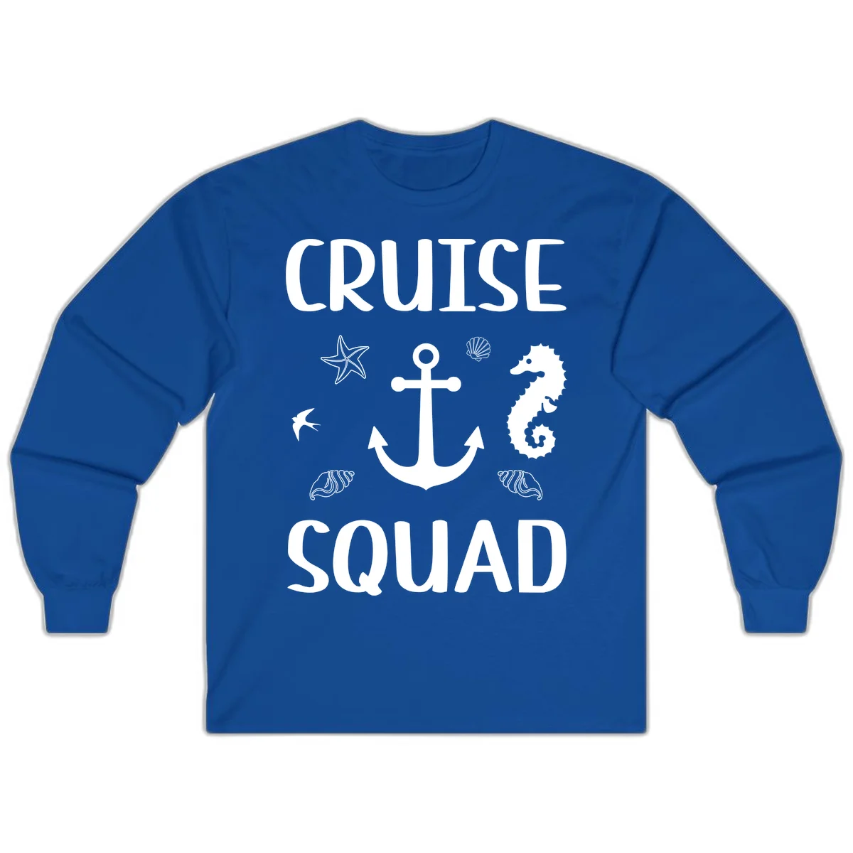Cruise Squad Anchor Long Sleeve in Royal