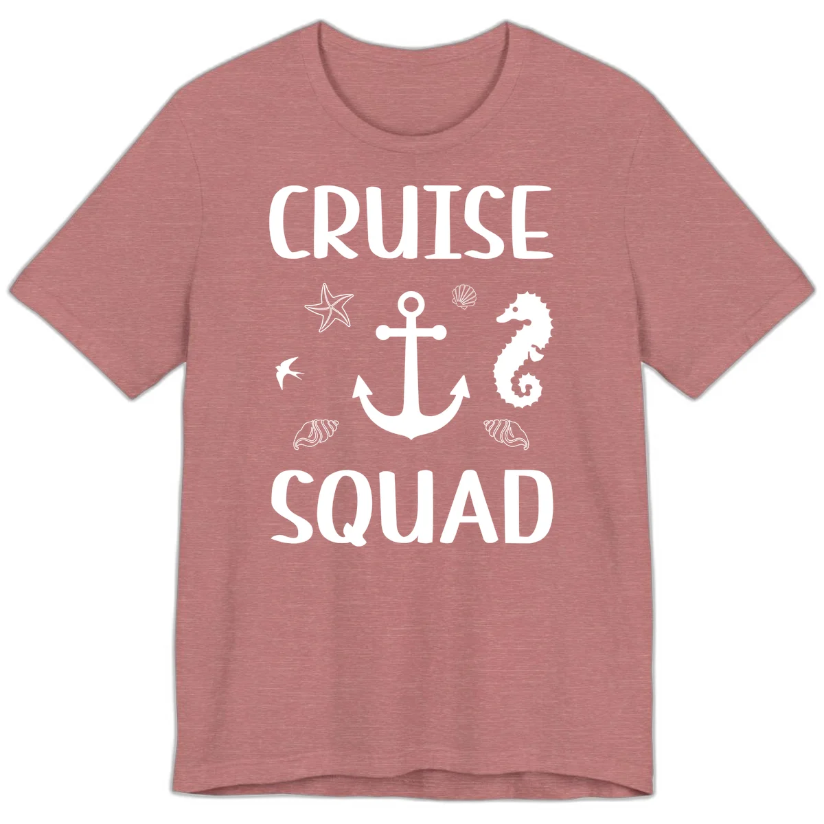 Cruise Squad Anchor Premium T-Shirt in Heather Mauve