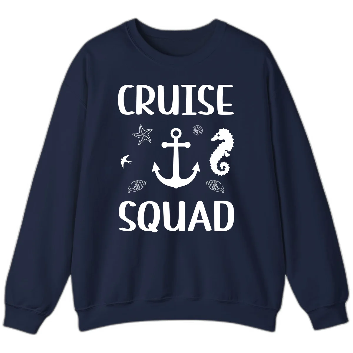 Cruise Squad Anchor Sweatshirt in Navy