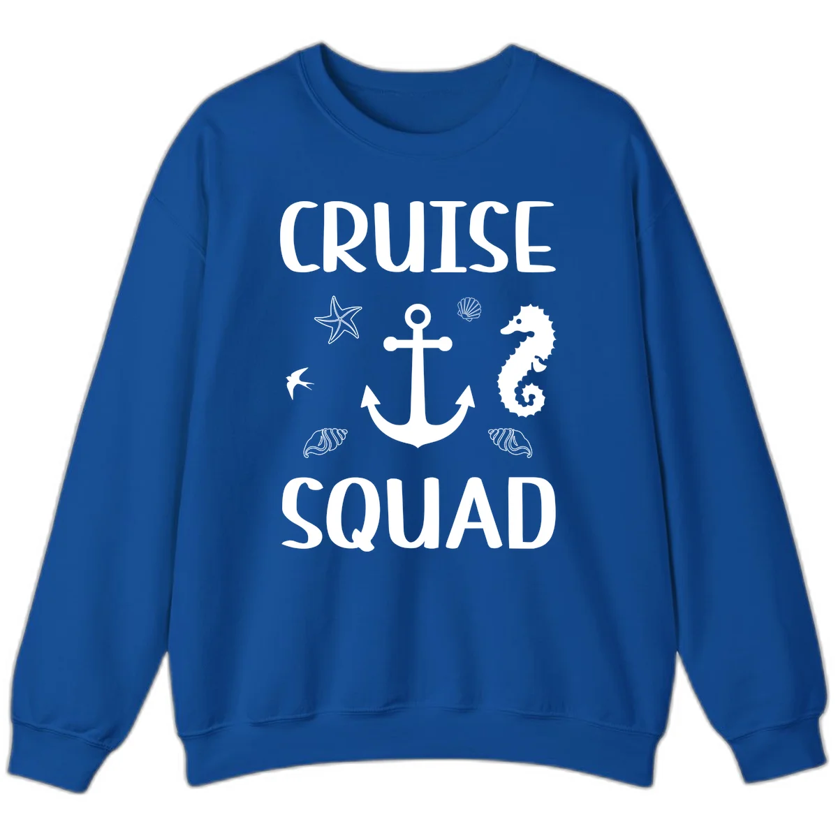 Cruise Squad Anchor Sweatshirt in Royal
