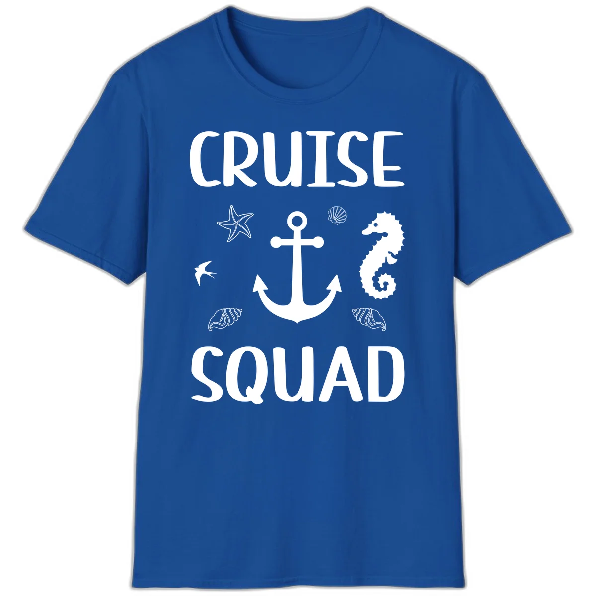 Cruise Squad Anchor T-Shirt in Royal