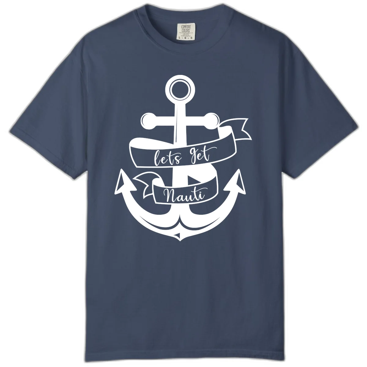 Let's Get Nauti Anchor Comfort Color in Midnight
